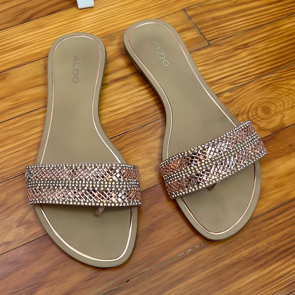 Aldo Cadilinna Pink Slide Sandal Size 6